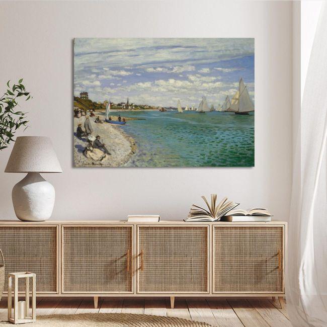 Canvas print Regatta at Sainte-Adresse, Monet C.