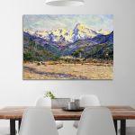 Canvas print The valley of the Nervia, Monet C.