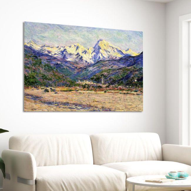 Canvas print The valley of the Nervia, Monet C.