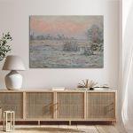 Canvas print Winter sun at Lavacourt, Monet C.