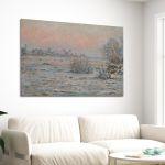 Πίνακας ζωγραφικής Winter sun at Lavacourt, Monet C.