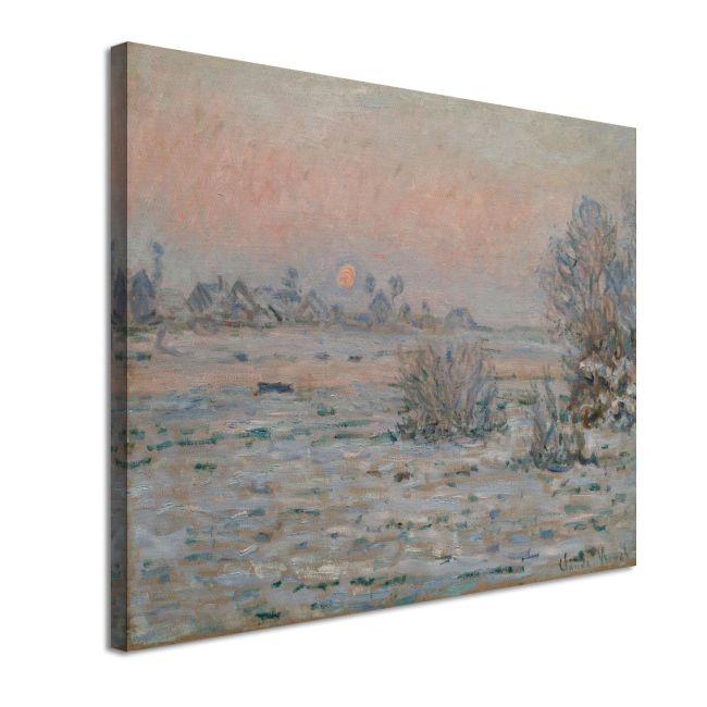 Canvas print Winter sun at Lavacourt, Monet C.