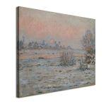 Canvas print Winter sun at Lavacourt, Monet C.