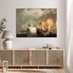 Canvas print The Naval Battle of Navarino, Aivazovsky I.