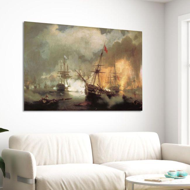 Canvas print The Naval Battle of Navarino, Aivazovsky I.
