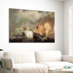 Canvas print The Naval Battle of Navarino, Aivazovsky I.