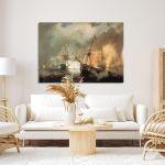 Canvas print The Naval Battle of Navarino, Aivazovsky I.