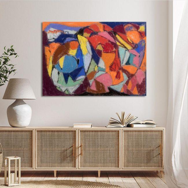 Canvas print Adoration, (original Hölzel A.)