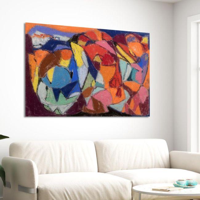 Canvas print Adoration, (original Hölzel A.)