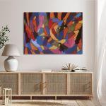 Canvas print Composition 5, (original Hölzel A.)