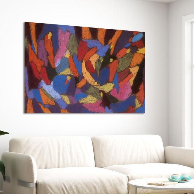 Canvas print Composition 5, (original Hölzel A.)