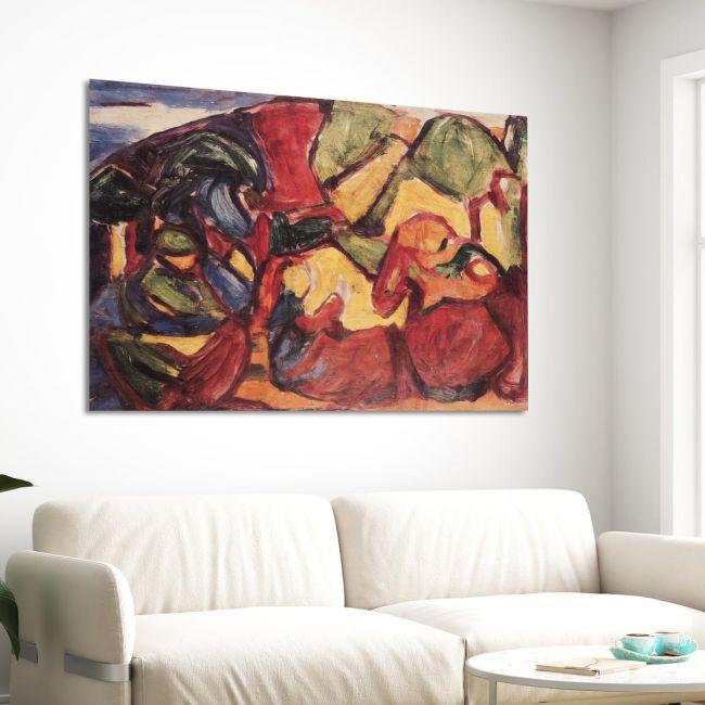 Canvas print Composition 1910-13, (original Hölzel A.)