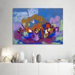 Πίνακας ζωγραφικής Figures in landscape, (original Hölzel A.)