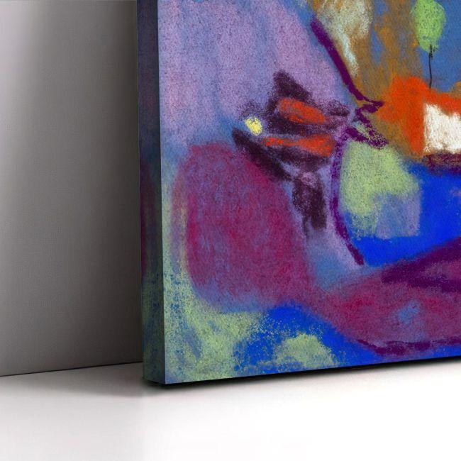 Canvas print Figures in landscape, (original Hölzel A.)