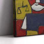 Canvas print Constructivo a cinco tonos con dos figuras discutiendo, Joaquín Torres-García