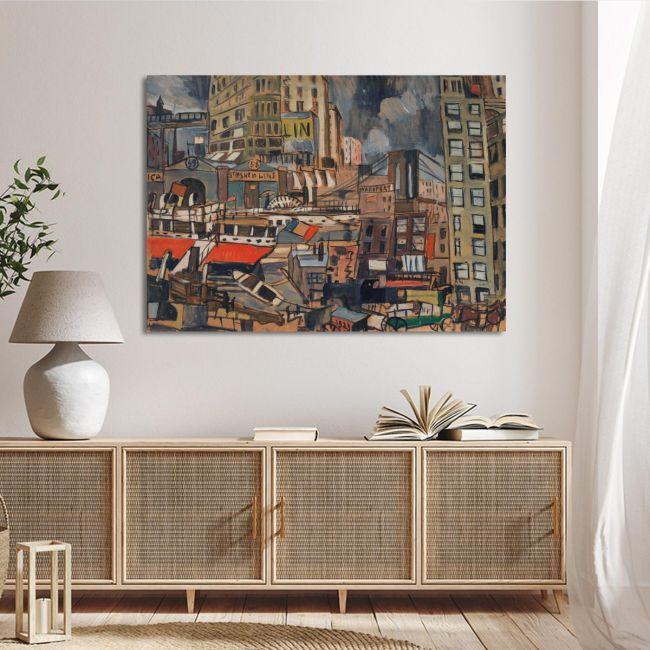 Πίνακας ζωγραφικής Port of New York, Joaquín Torres-García