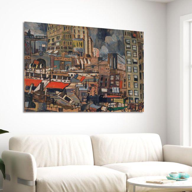 Πίνακας ζωγραφικής Port of New York, Joaquín Torres-García