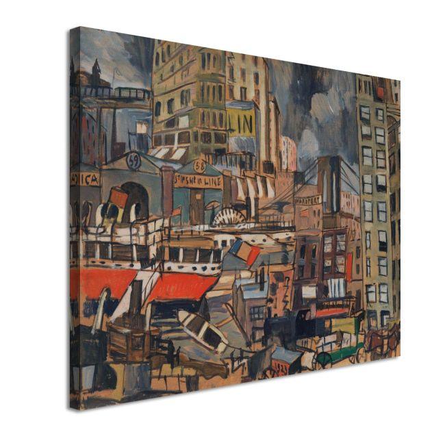 Πίνακας ζωγραφικής Port of New York, Joaquín Torres-García