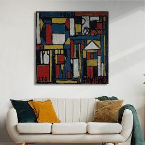 Canvas print Constructivo con formas estructuradas, square, Joaquín Torres-García