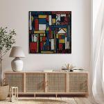 Canvas print Constructivo con formas estructuradas, square, Joaquín Torres-García