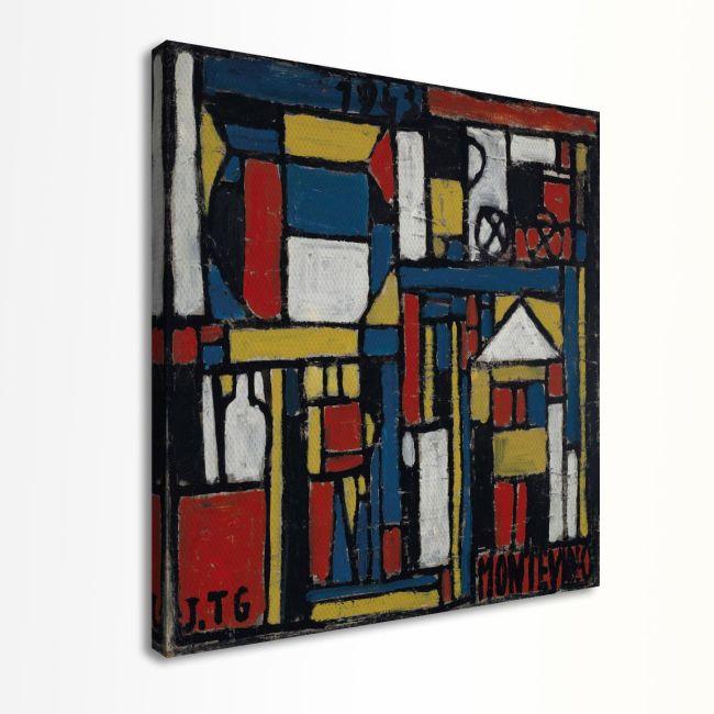 Canvas print Constructivo con formas estructuradas, square, Joaquín Torres-García