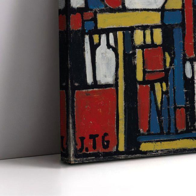 Canvas print Constructivo con formas estructuradas, square, Joaquín Torres-García