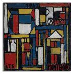 Canvas print Constructivo con formas estructuradas, square, Joaquín Torres-García