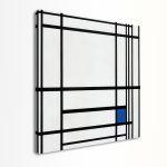 Πίνακας ζωγραφικής Composition with blue, Mondrian 