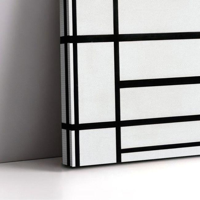 Canvas print Composition with blue, Mondrian