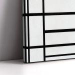 Canvas print Composition with blue, Mondrian