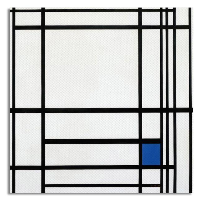 Πίνακας ζωγραφικής Composition with blue, Mondrian 