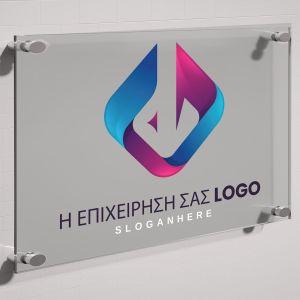 Πινακίδαεπιχείρησης αμμοβολή plexiglass, τυπωμένο έγχρωμο λογότυπο 2