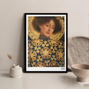 Portrait of Beatrice Portinari (lithograph), Klimt, αφίσα, κάδρο