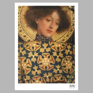 Portrait of Beatrice Portinari (lithograph), Klimt, αφίσα, κάδρο 2