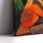 Canvas print The lovers, reart (original by O. Mueller)