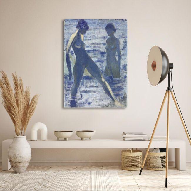 Canvas print Bathers, O. Mueller