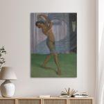 Canvas print Dancer with veil, O. Mueller