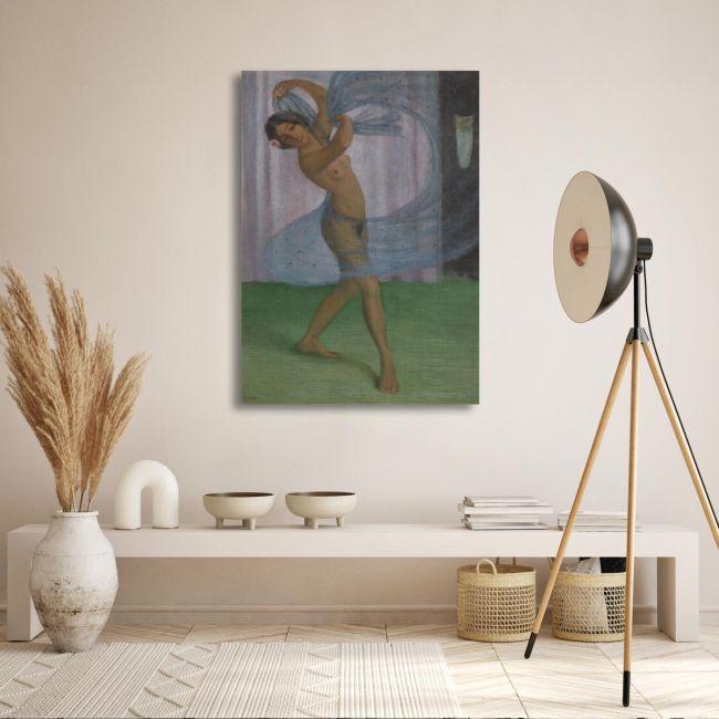 Canvas print Dancer with veil, O. Mueller