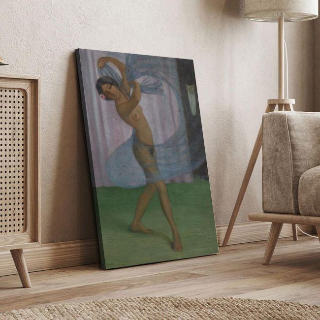 Canvas print Dancer with veil, O. Mueller