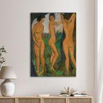 Πίνακας ζωγραφικής Three women, O. Mueller