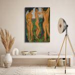 Canvas print Three women, O. Mueller