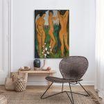 Canvas print Three women, O. Mueller