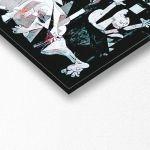 Canvas print Guernica coloured reart (original Picasso P.)