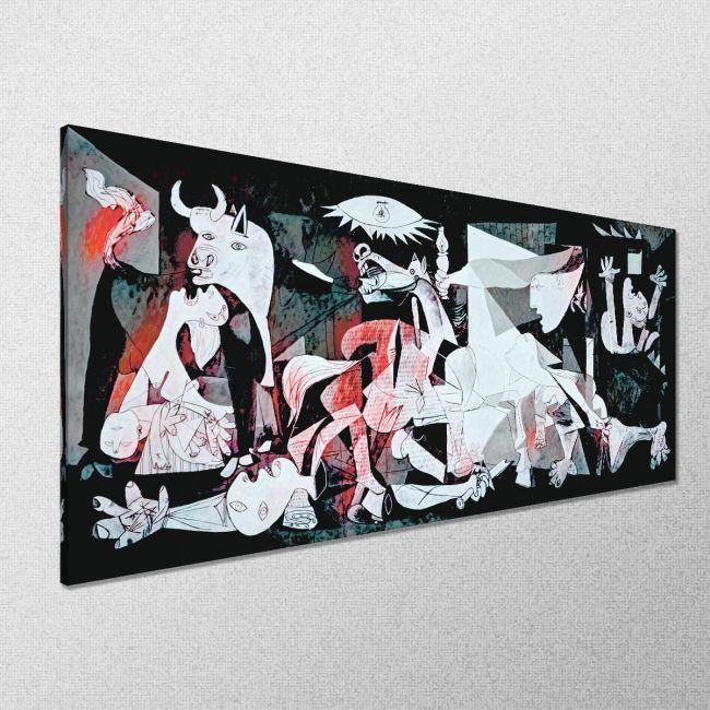 Πίνακας ζωγραφικής Guernica coloured reart (original Picasso P.)