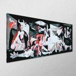 Πίνακας ζωγραφικής Guernica coloured reart (original Picasso P.)