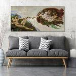 Πίνακας ζωγραφικής The creation of Adam reart (original, Michelangelo)