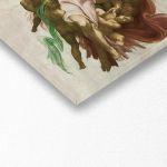Πίνακας ζωγραφικής The creation of Adam reart (original, Michelangelo)