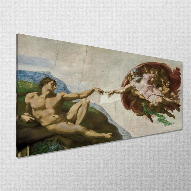 Πίνακας ζωγραφικής The creation of Adam reart (original, Michelangelo)