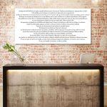 Canvas print Oath of Hippocrates, modern Greek, panoramic