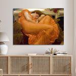 Canvas print Flaming June (detail), Leighton Frederic